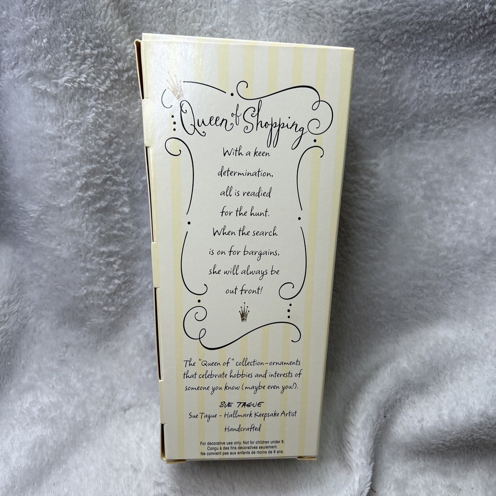 2004 Hallmark Keepsake Ornament QUEEN OF SHOPPING, Artist Sue Tague, 5" - Picture 4 of 5
